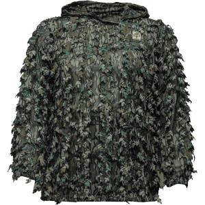 Mossy Oak Men’s Leafy Quarter Snap Camo Hunting Shirt(Greenleaf)