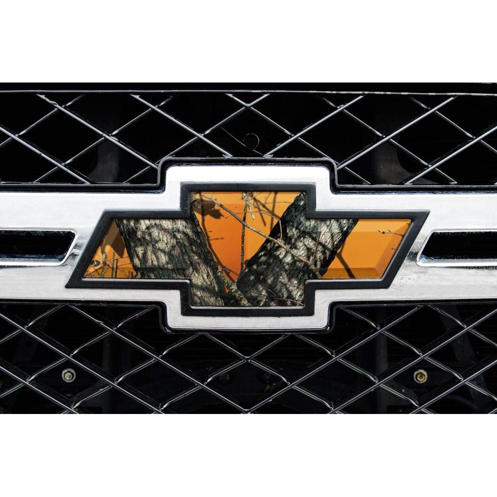 image:imageMossy Oak Graphics  14010BZ Universal Pattern Auto Emblem Skin  Easy to Install Vinyl Wrap  Fits Any Auto Emblem On Trucks Cars Or SUVsBlaze
