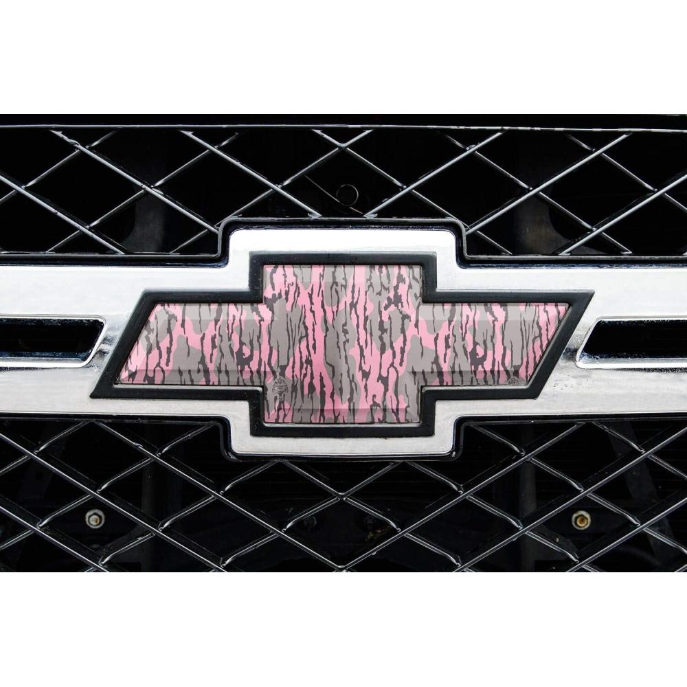 image:imageMossy Oak Graphics  14010BZ Universal Pattern Auto Emblem Skin  Easy to Install Vinyl Wrap  Fits Any Auto Emblem On Trucks Cars Or SUVsBottomland Pink
