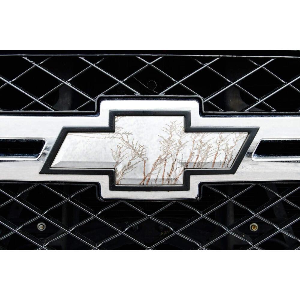 image:imageMossy Oak Graphics 14010BZ Universal Pattern Auto Emblem Skin Easy to Install Vinyl Wrap Fits Any Auto Emblem On Trucks Cars Or SUVsWinter Brush