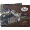 NCAA Florida Gators Zep-Pro Mossy Oak Nylon and Leather Passcase Concho Wallet, Camouflage, One Size