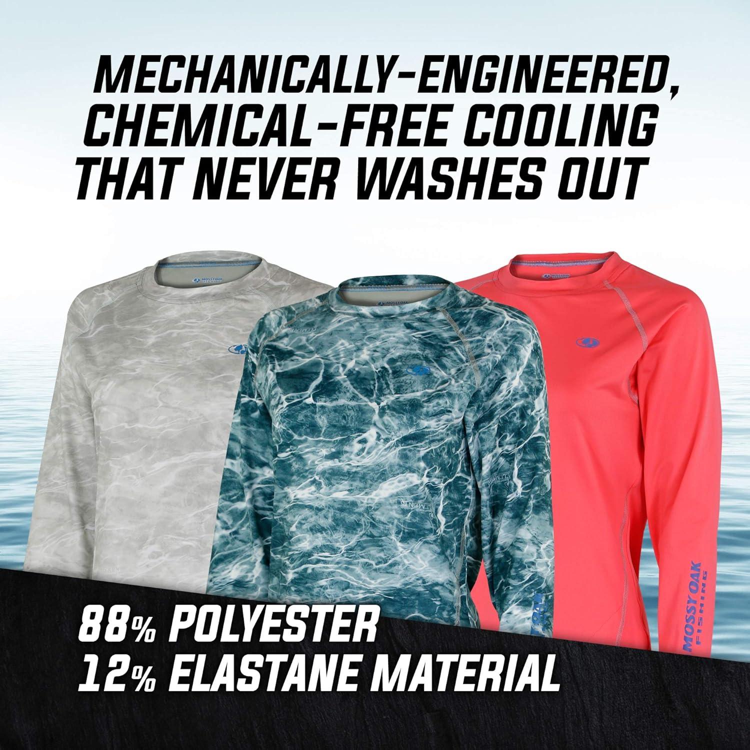 image:imageMossy Oak Womens Long Sleeve Fishing Shirts for Women with UPF Sun ProtectionBonefishSoothing Sea
