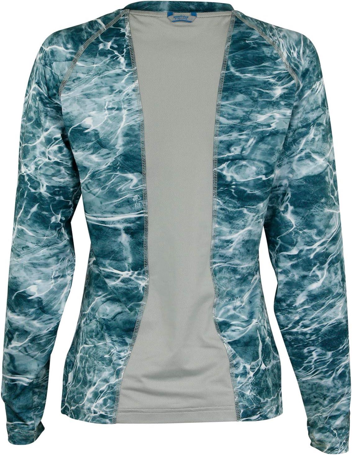 image:imageMossy Oak Womens Long Sleeve Fishing Shirts for Women with UPF Sun ProtectionSpindrift