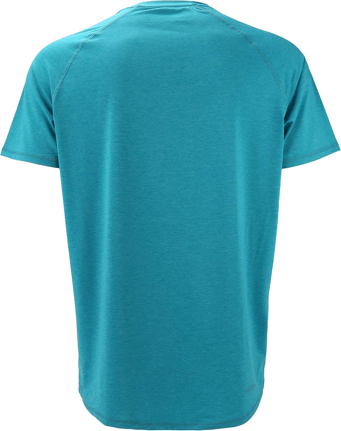 image:imageParamount Outdoors Mens SPF Quick Dry Short Sleeve Athletic Lightweight Workout Running TShirt UPF 50Caribbean Sea