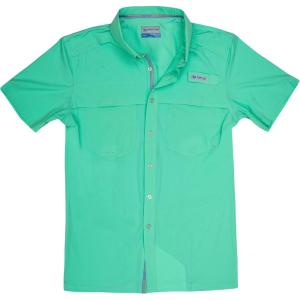 Mossy Oak Mens Mens Fishing Shirts Short Sleeve Offshore(Carnival Glass)
