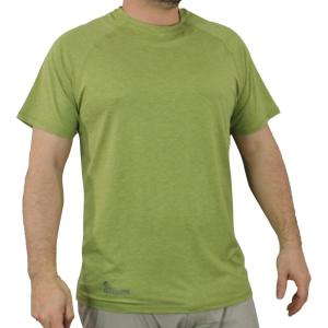 Paramount Outdoors Men’s SPF Quick Dry Short Sleeve Athletic Lightweight Workout Running T-Shirt UPF 50+(Mosstone)
