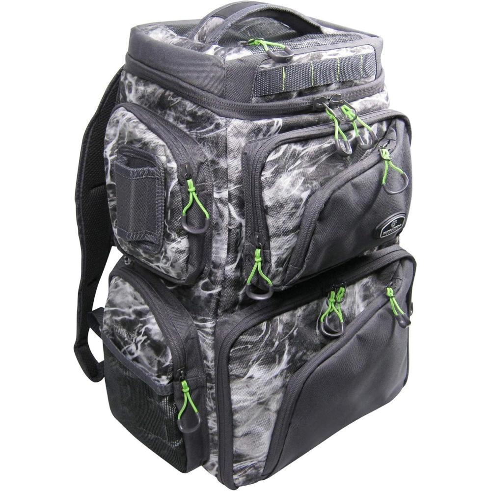 image:imageEvolution Fishing Largemouth Double Decker 3600 Tackle Backpack 3 TackleTrays Fishing Backpack Tackle Storage