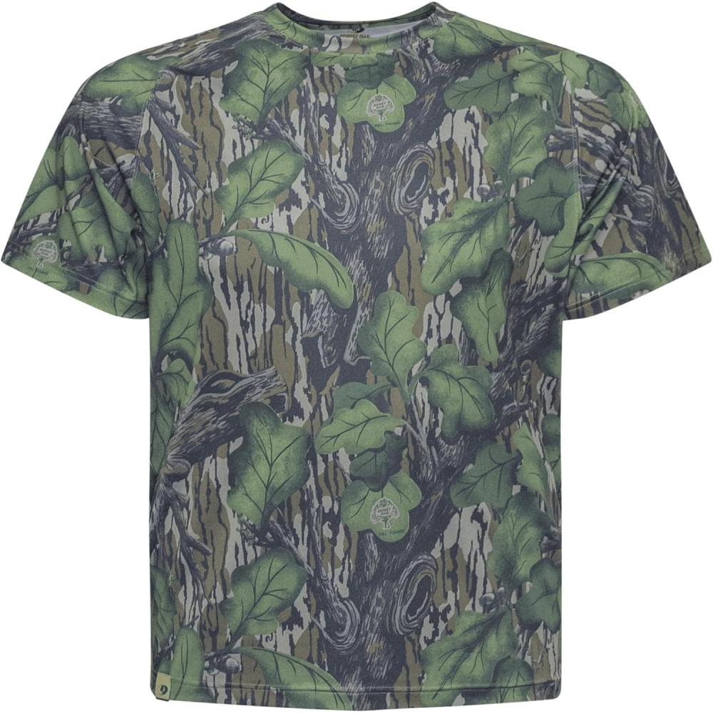 image:imageMossy Oak Camo Hunting Short Sleeve Shirt for Men Lightweight Performance Stretchable Tee with 4Way Stretch amp Cooling TechFull Foliage