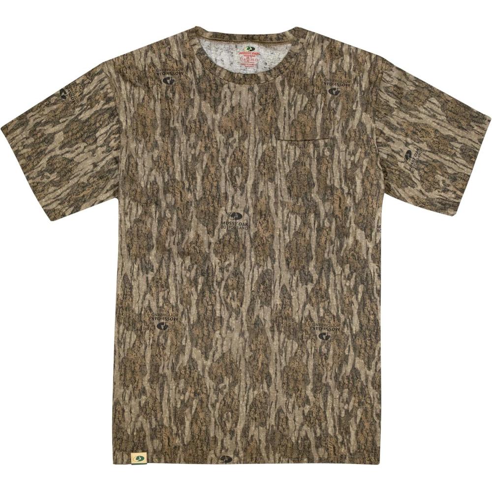 image:imageMossy Oak Mens Camo Hunting Shirt Short Sleeve CottonBottomland