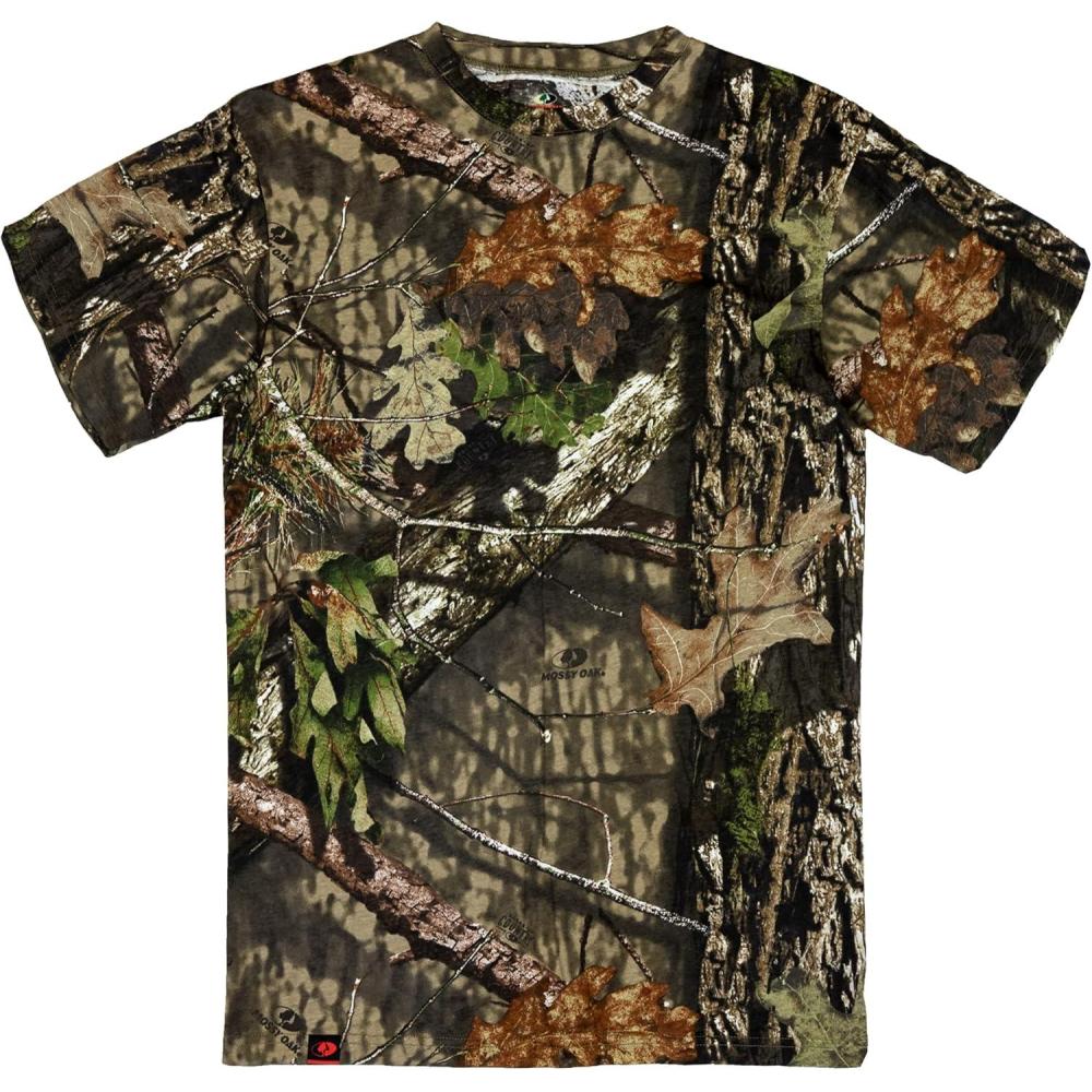 image:imageMossy Oak Mens Camo Hunting Shirt Short Sleeve CottonBreakup Country