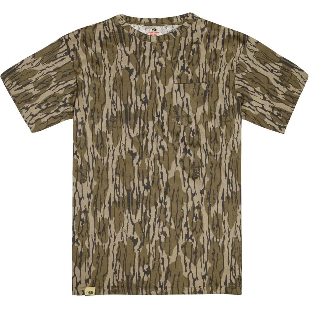image:imageMossy Oak Mens Camo Hunting Shirt Short Sleeve CottonOriginal Bottomland