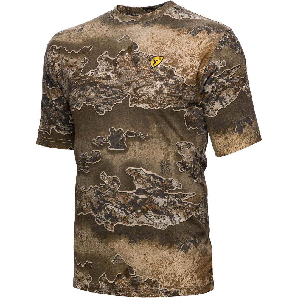 image:imageSCENTBLOCKER Scent Blocker Fused Cotton Lightweight ShortSleeve Camo Hunting Shirt for MenRt Excape