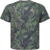 Mossy Oak Camo Hunting Short Sleeve Shirt for Men – Lightweight Performance Stretchable Tee with 4-Way Stretch & Cooling Tech(Full Foliage)