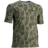 SCENTBLOCKER Scent Blocker Fused Cotton Lightweight Short-Sleeve Camo Hunting Shirt for Men(Mo Bottomland Original)
