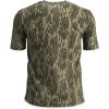 SCENTBLOCKER Scent Blocker Fused Cotton Lightweight Short-Sleeve Camo Hunting Shirt for Men(Mossy Oak Bottomland)