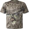 Mossy Oak Camo Hunting Short Sleeve Shirt for Men – Lightweight Performance Stretchable Tee with 4-Way Stretch & Cooling Tech(Country Roots)