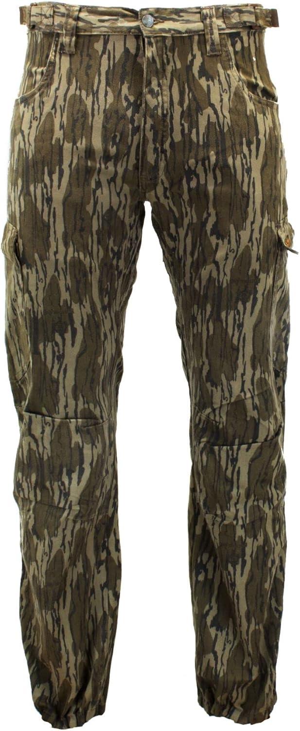 image:imageTrailCrest Mens Camo Hunting Cargo Pants 6 Pockets Mossy Oak Improved SpecsBottomland