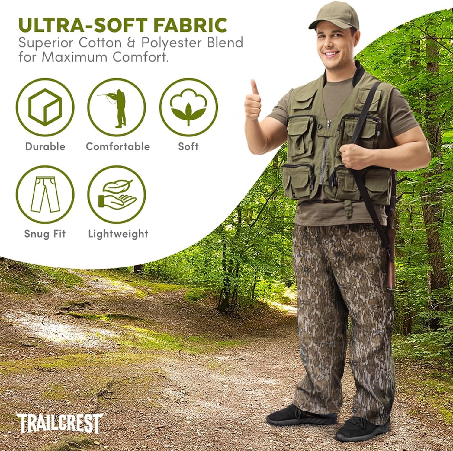 image:imageTrailCrest by Treel Mossy OakCamo Open Bottom Lounge Hunting SweatpantsBottomland Camo