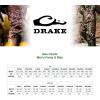Drake Waterfowl Men’s Non-Typical Endurance Soft Shell Durable Fleece Lined Camo Mid Season Hunting Pants with Scent Control(Mossy Oak Country Roots)