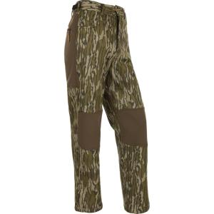 Drake Waterfowl Men’s Non-Typical Endurance Soft Shell Durable Fleece Lined Camo Mid Season Hunting Pants with Scent Control(Mossy Oak Original Bottomland)