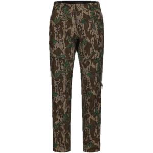 North Mountain Gear Advantis Lightweight Hunting Pants – 95% Nylon 5% Spandex, Side Vents, Mossy Oak Camo(Greenleaf)