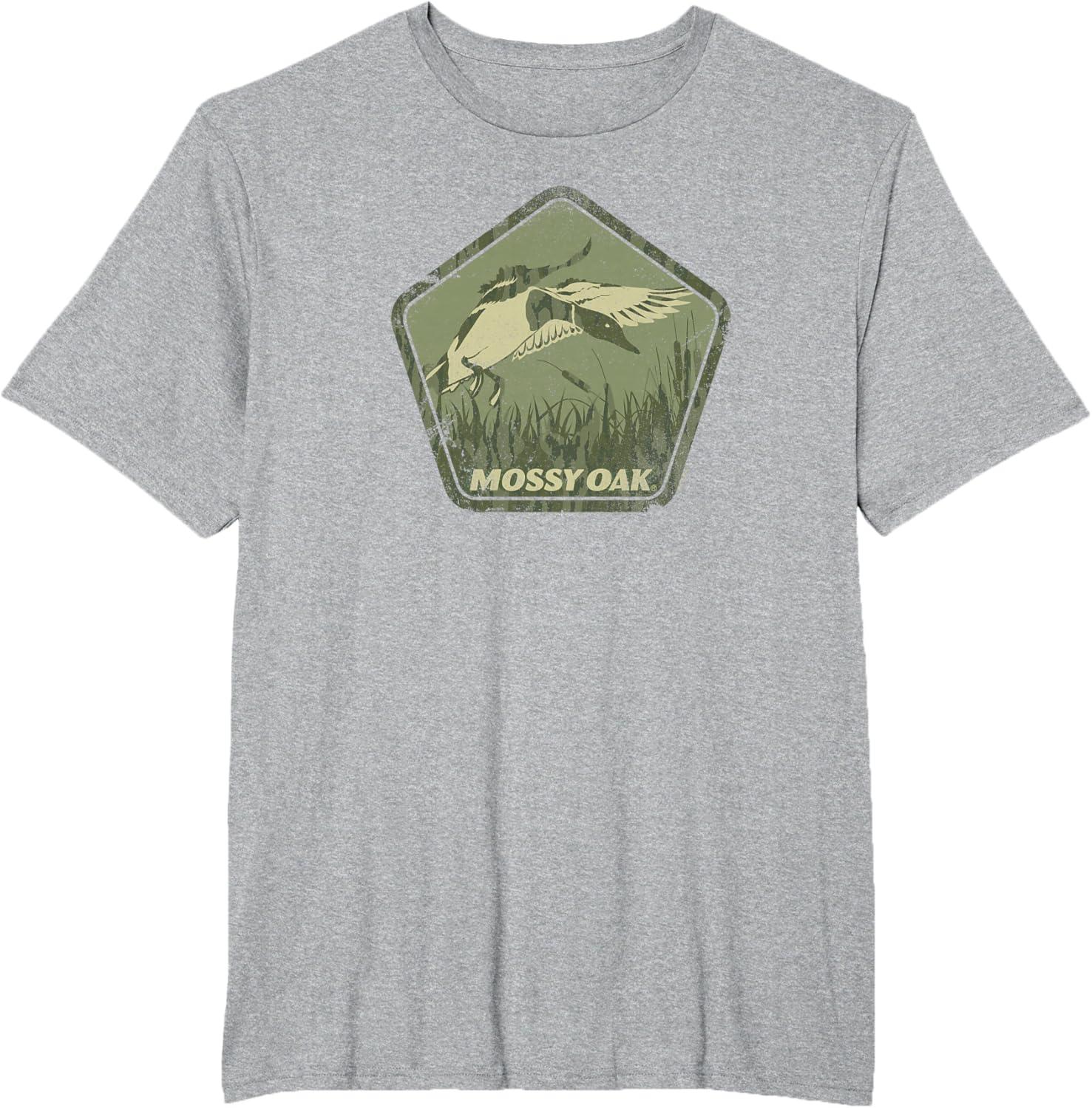 image:imageMossy Oak Hunting Vintage Duck Target Logo TShirtHeather Grey