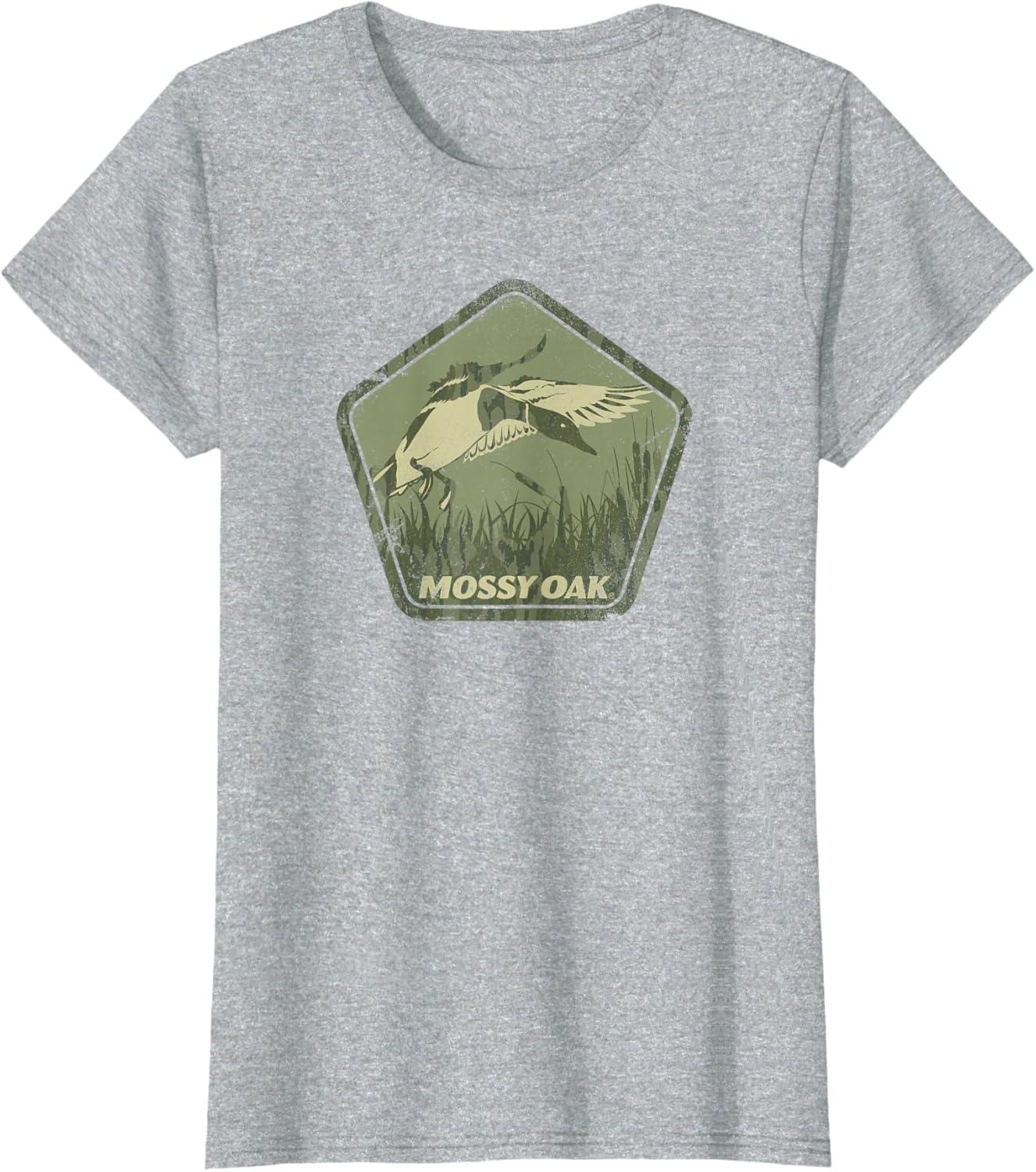 image:imageMossy Oak Hunting Vintage Duck Target Logo TShirtHeather Grey