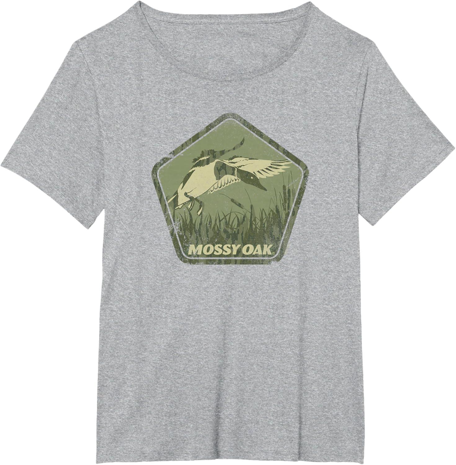 image:imageMossy Oak Hunting Vintage Duck Target Logo TShirtHeather Grey