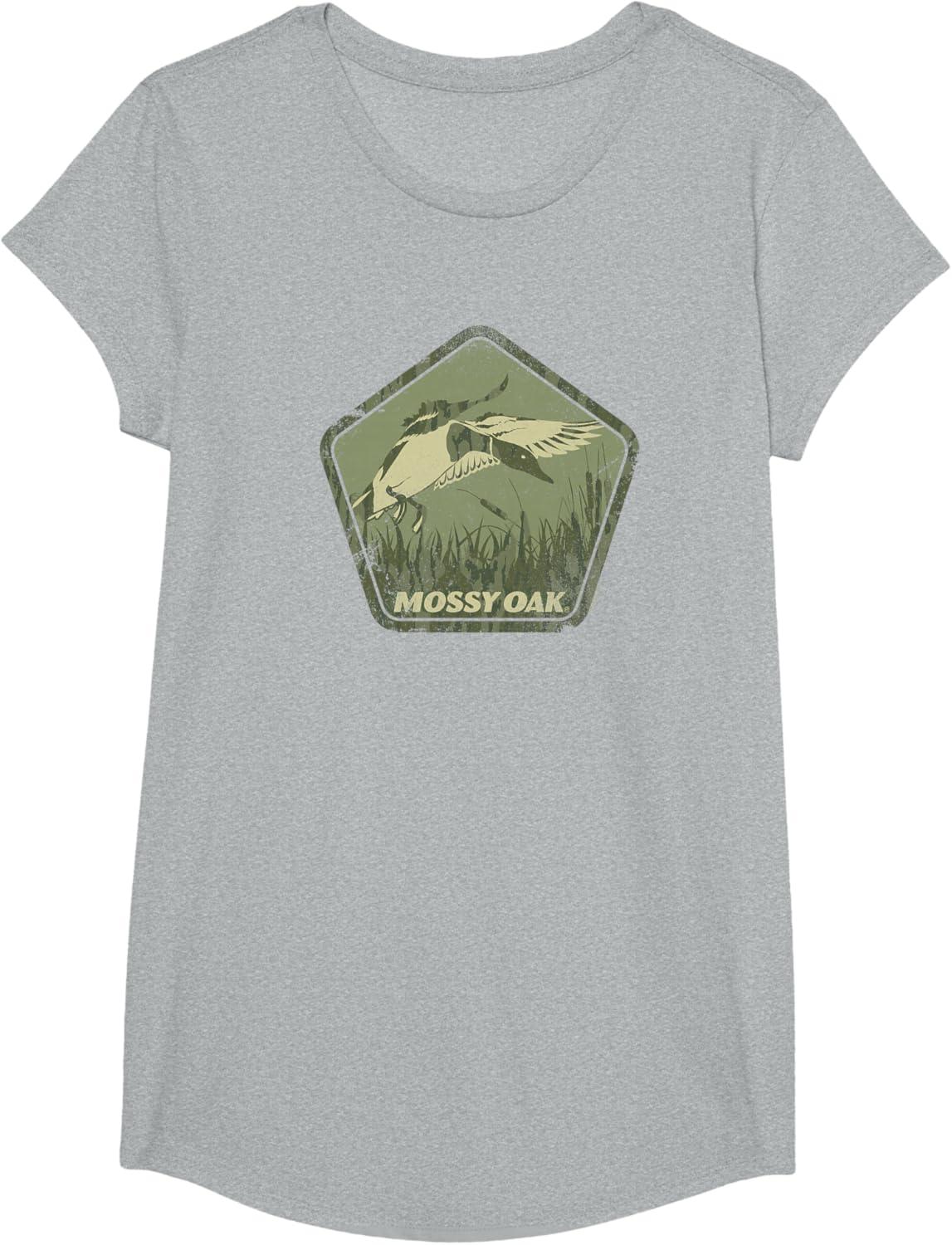 image:imageMossy Oak Hunting Vintage Duck Target Logo TShirtHeather Grey