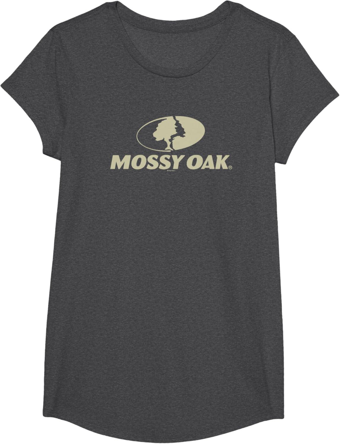 image:imageMossy Oak Large Tan Logo TShirtDark Heather Grey