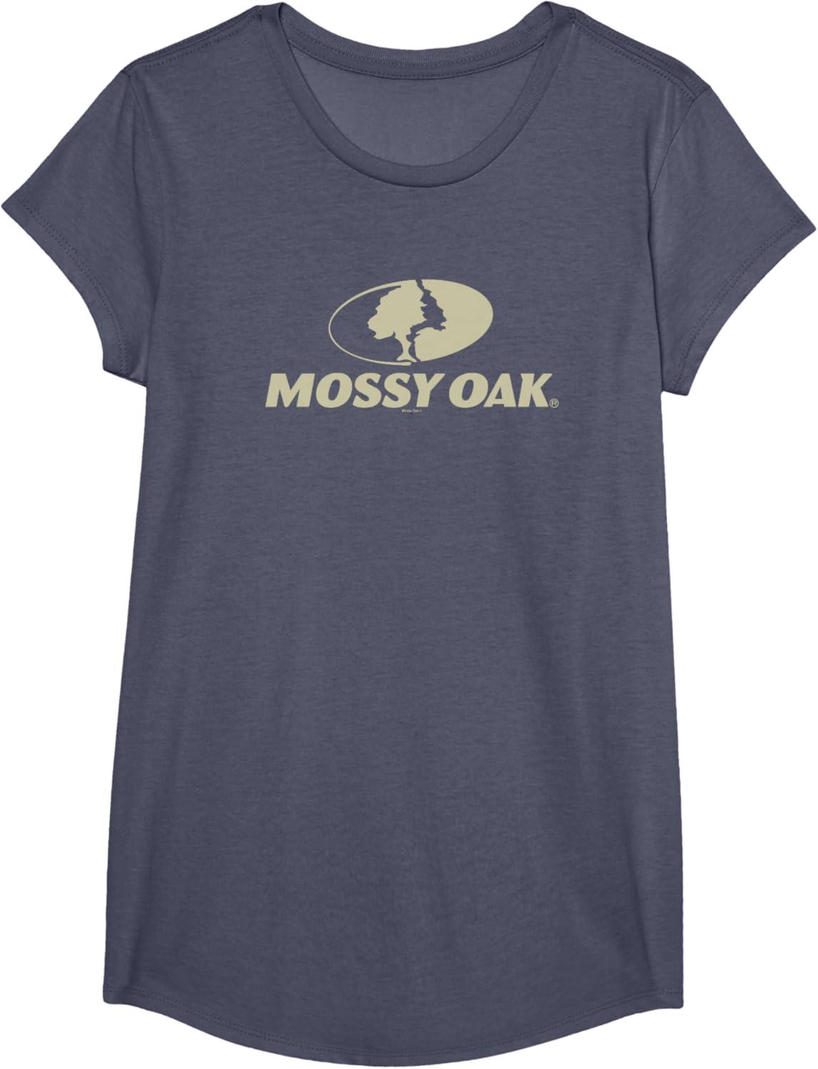 image:imageMossy Oak Large Tan Logo TShirtHeather Blue
