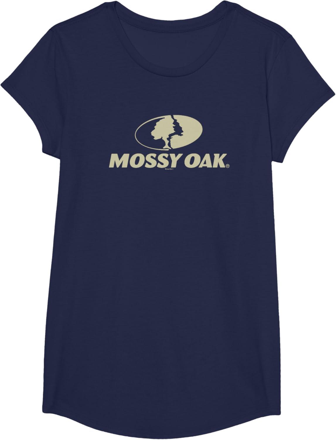 image:imageMossy Oak Large Tan Logo TShirtNavy Blue