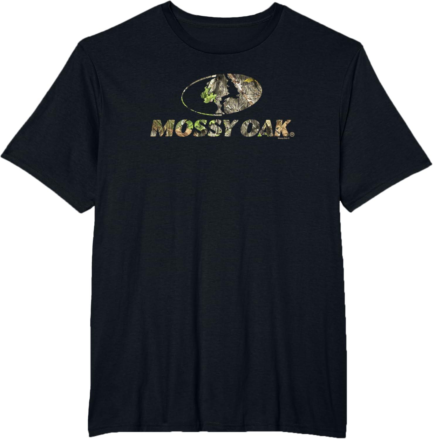 image:imageMossy Oak Nature Camouflage Classic Outdoors Logo TShirtBlack