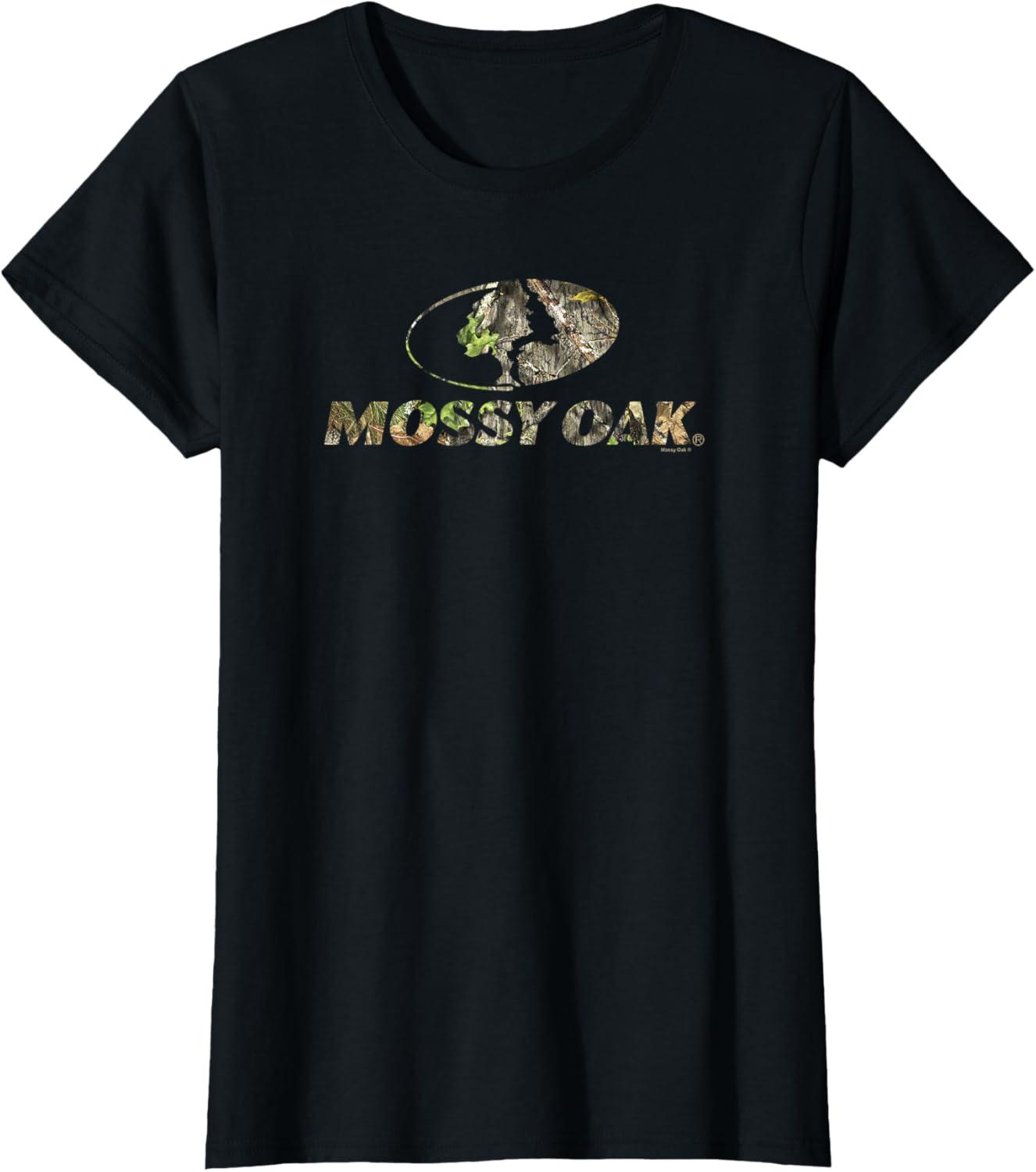 image:imageMossy Oak Nature Camouflage Classic Outdoors Logo TShirtBlack