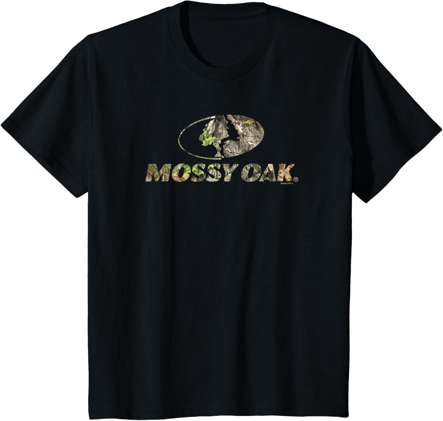 image:imageMossy Oak Nature Camouflage Classic Outdoors Logo TShirtBlack