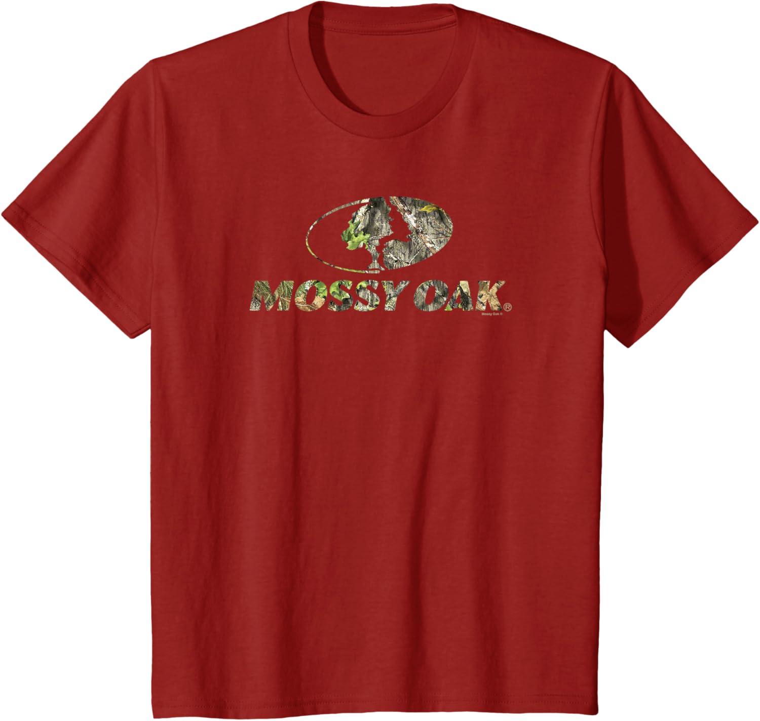 image:imageMossy Oak Nature Camouflage Classic Outdoors Logo TShirtCranberry Red