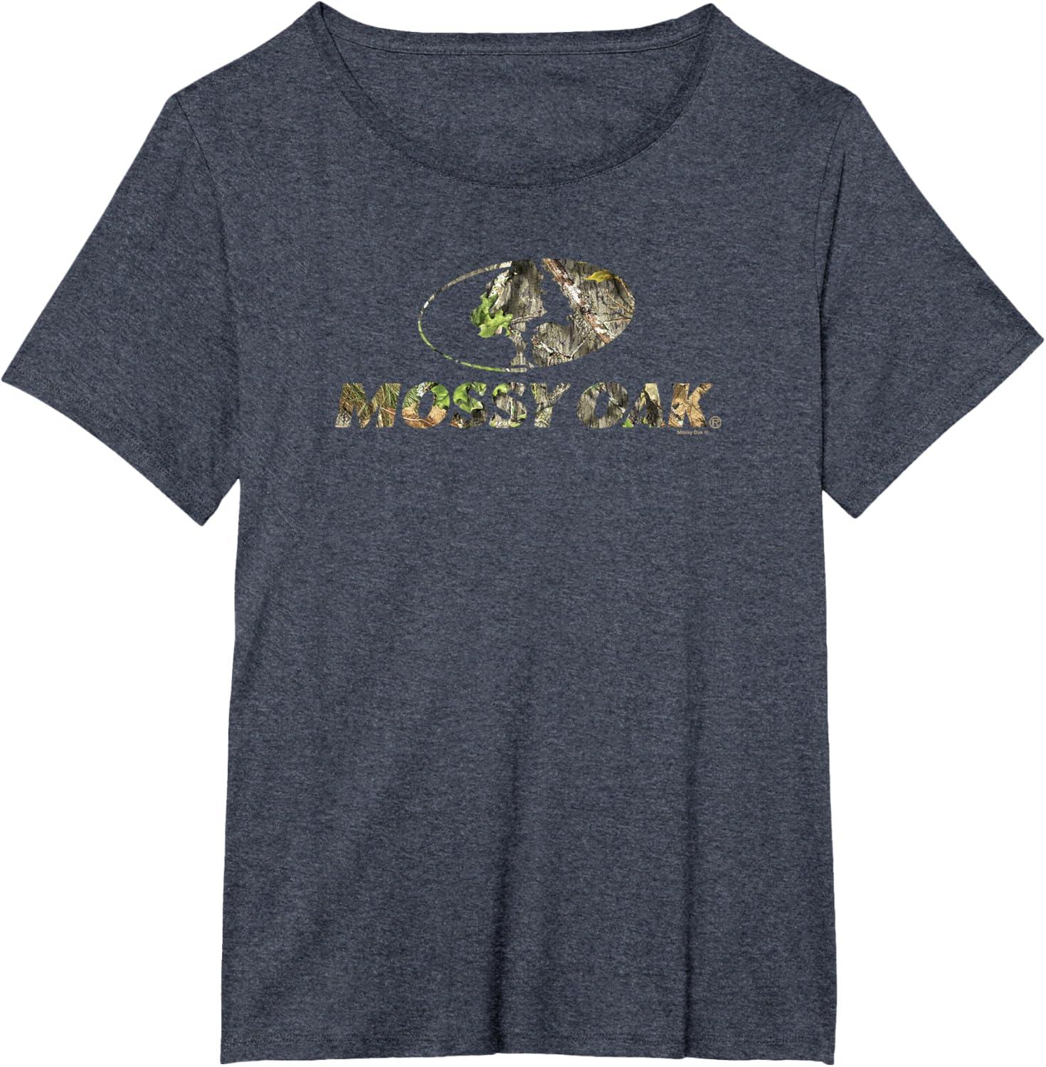 image:imageMossy Oak Nature Camouflage Classic Outdoors Logo TShirtHeather Blue