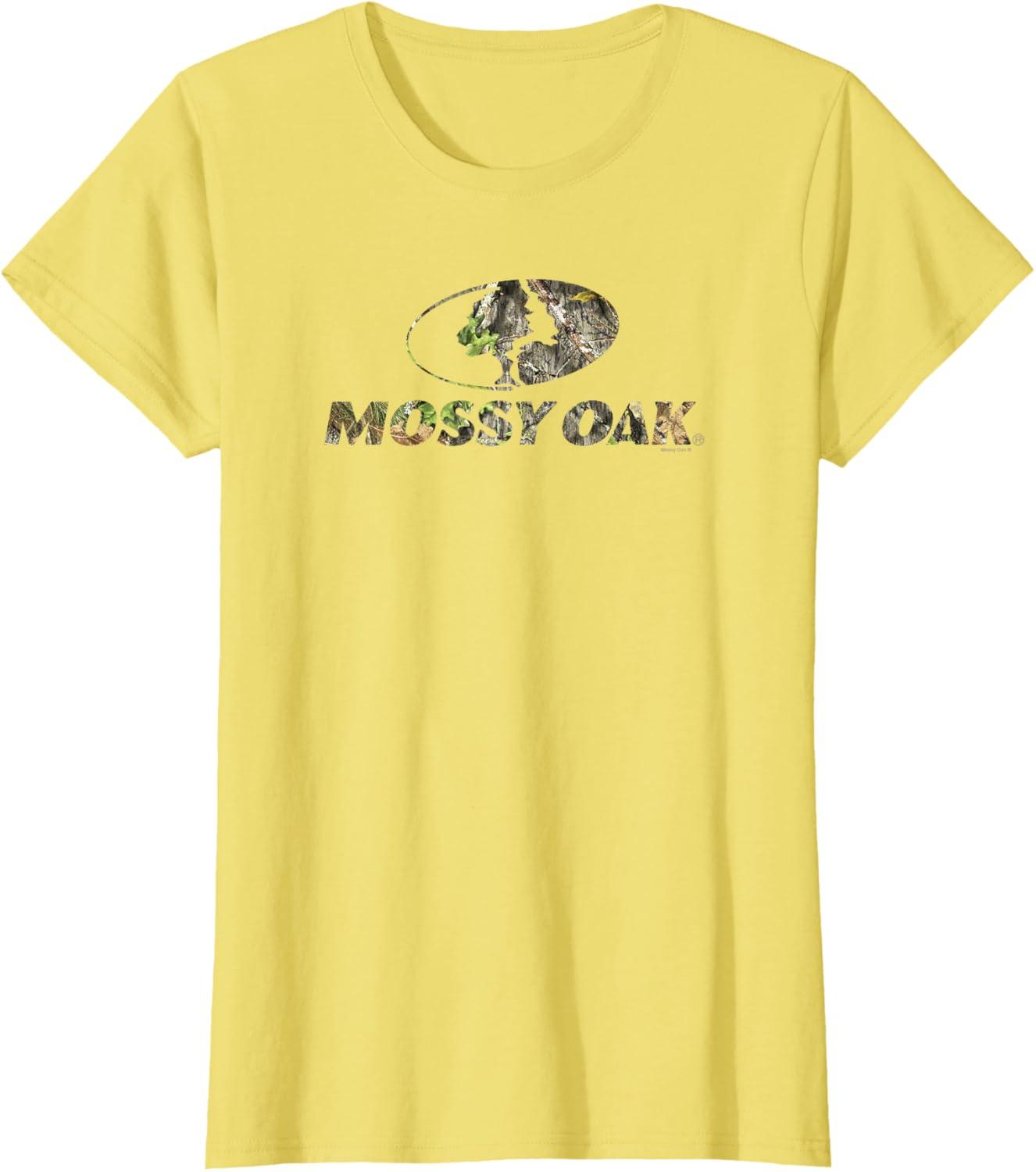 image:imageMossy Oak Nature Camouflage Classic Outdoors Logo TShirtLemon Yellow