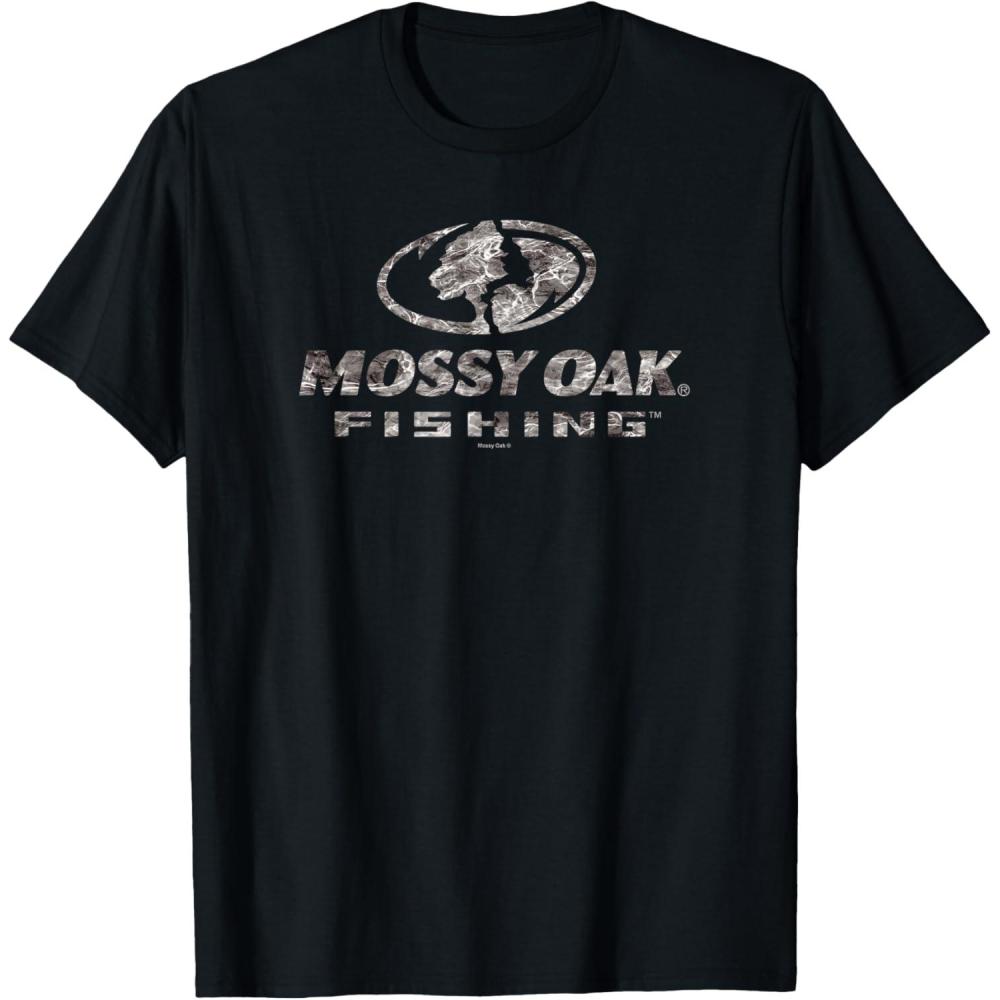 image:imageMossy Oak Fishing Open Water Classic Dark Grey Logo TShirtBlack