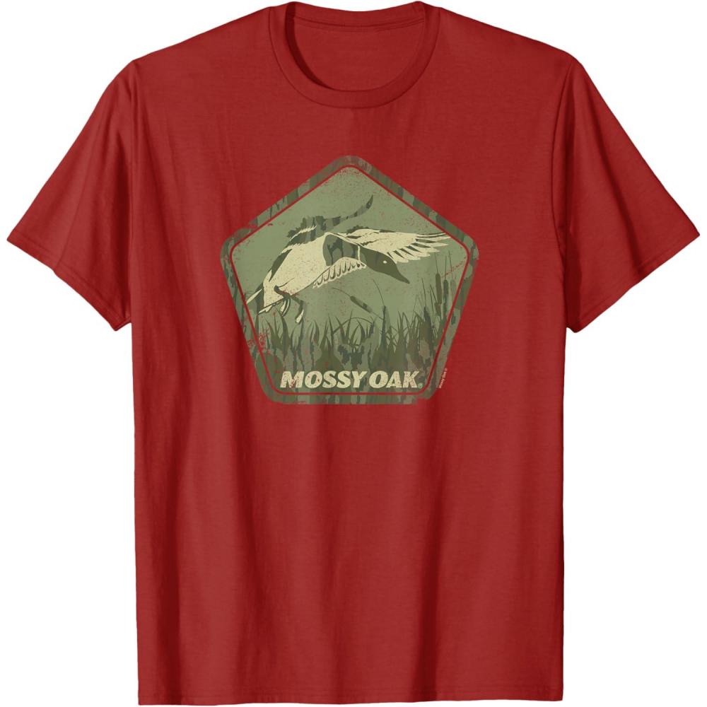 image:imageMossy Oak Hunting Vintage Duck Target Logo TShirtCranberry Red