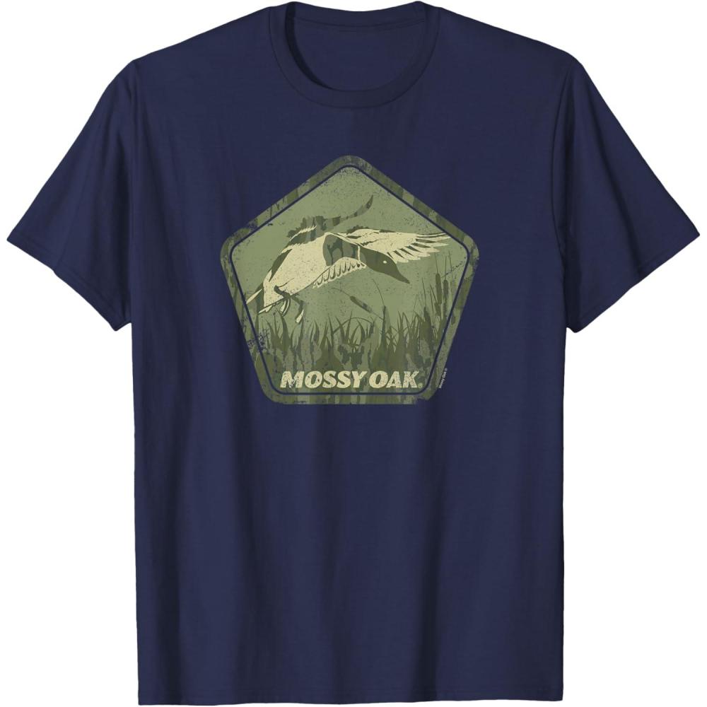 image:imageMossy Oak Hunting Vintage Duck Target Logo TShirtNavy Blue