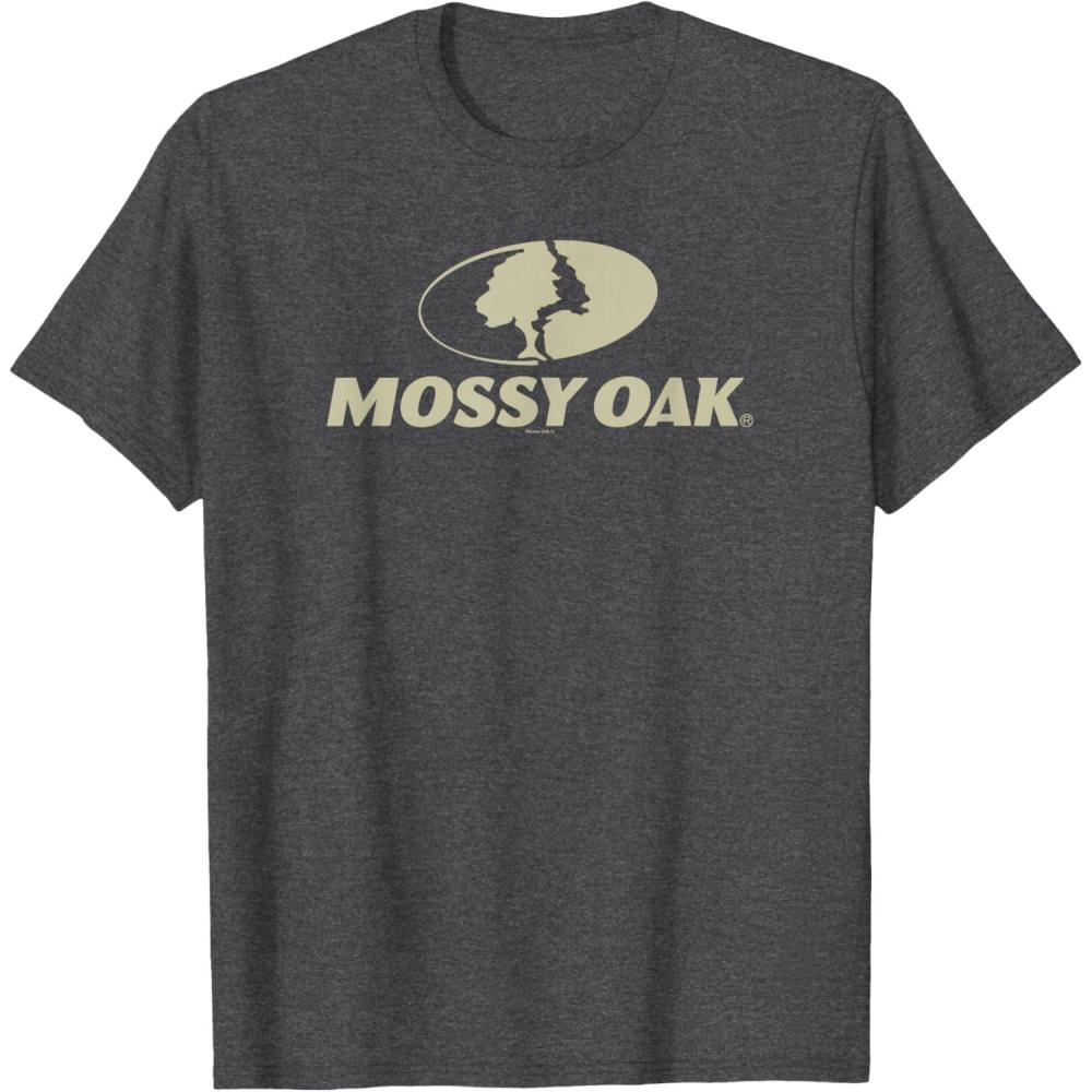 image:imageMossy Oak Large Tan Logo TShirtDark Heather Grey
