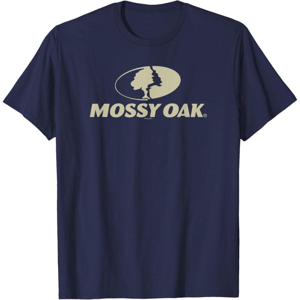 image:imageMossy Oak Large Tan Logo TShirtNavy Blue