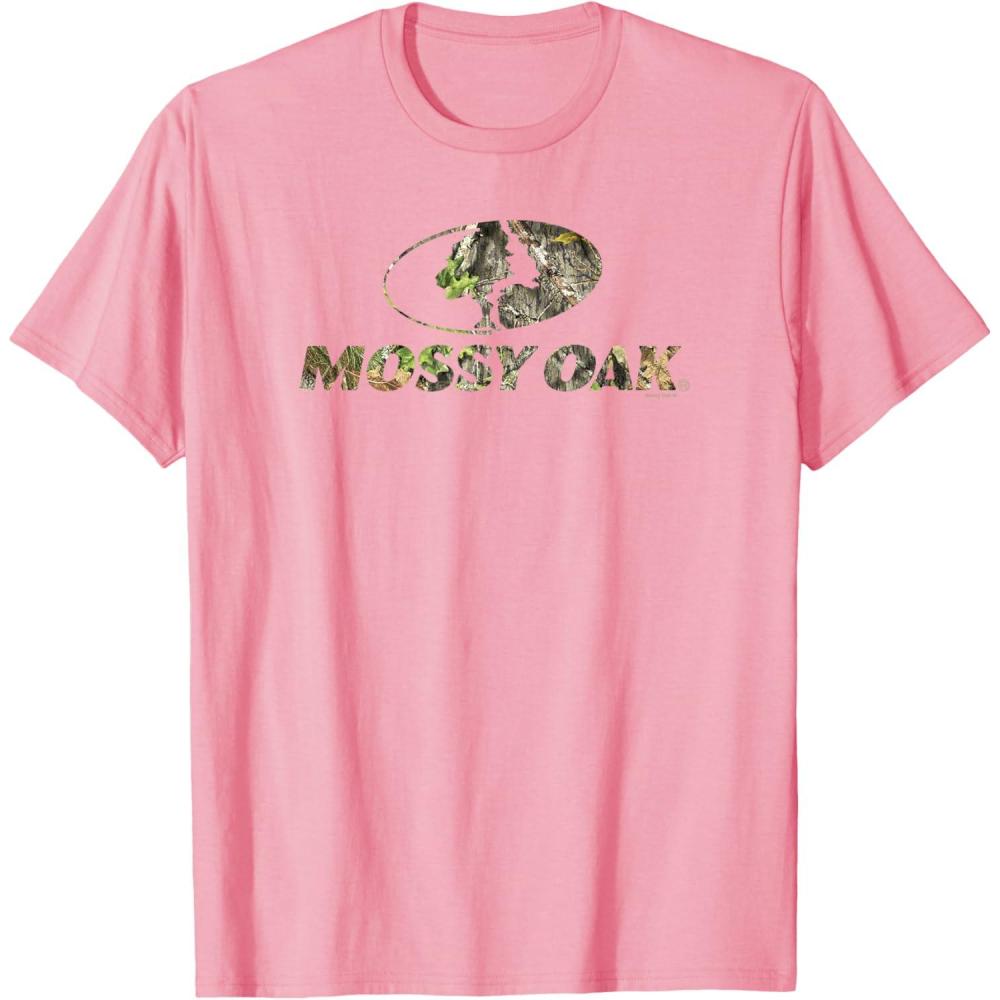 image:imageMossy Oak Nature Camouflage Classic Outdoors Logo TShirtPink