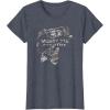 Mossy Oak Fishing Bass Open Water Classic Grey Logo T-Shirt(Heather Blue)