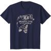 Mossy Oak Fishing Bass Open Water Classic Grey Logo T-Shirt(Navy Blue)