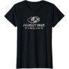 Mossy Oak Fishing Open Water Classic Dark Grey Logo T-Shirt(Black)