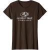 Mossy Oak Fishing Open Water Classic Dark Grey Logo T-Shirt(Brown)