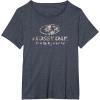 Mossy Oak Fishing Open Water Classic Dark Grey Logo T-Shirt(Heather Blue)