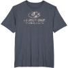 Mossy Oak Fishing Open Water Classic Dark Grey Logo T-Shirt(Heather Blue)